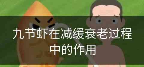 九节虾在减缓衰老过程中的作用